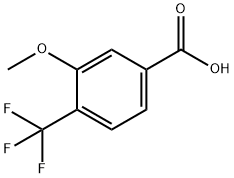 3-Methoxy-4-(trifluoromethyl)benzoic acid Struktur