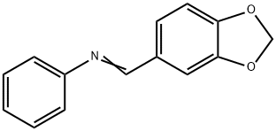 3,4-METHYLENEDIOXYBENZYLIDENE ANILINE Struktur