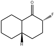 1(2H)-Naphthalenone,  2-fluorooctahydro-,  trans-  (8CI) Struktur