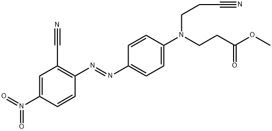 methyl N-(2-cyanoethyl)-N-[4-[(2-cyano-4-nitrophenyl)azo]phenyl]-beta-alaninate Struktur