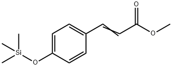 [4-(Trimethylsiloxy)phenyl]propenoic acid methyl ester Struktur