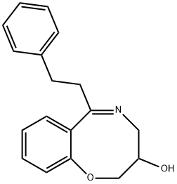 3,4-Dihydro-6-phenethyl-2H-1,5-benzoxazocin-3-ol Struktur