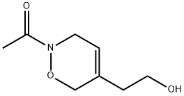 2H-1,2-Oxazine-5-ethanol, 2-acetyl-3,6-dihydro- (9CI) Struktur