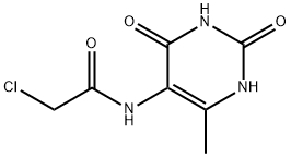 2-CHLORO-N-(6-METHYL-2,4-DIOXO-1,2,3,4-TETRAHYDRO-PYRIMIDIN-5-YL)-ACETAMIDE Struktur