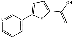 5-PYRID-3-YLTHIOPHENE-2-CARBOXYLIC ACID Struktur