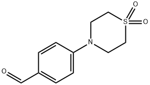 4-(1,1-DIOXOTHIOMORPHOLINO)BENZALDEHYDE Struktur