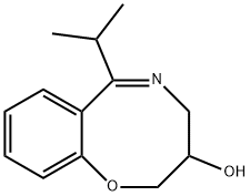 3,4-Dihydro-6-isopropyl-2H-1,5-benzoxazocin-3-ol Struktur