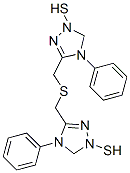 5,5'-(thiodimethylene)bis[4-phenyl-4H-1,2,4-triazole-2-thiol] Struktur