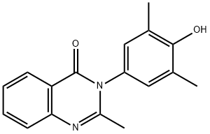 3-(4-Hydroxy-3,5-dimethylphenyl)-2-methylquinazolin-4(3H)-one Struktur