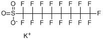 Potassium heptadecafluoro-1-octanesulfonate Struktur