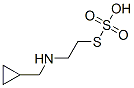 Thiosulfuric acid hydrogen S-[2-[(cyclopropylmethyl)amino]ethyl] ester Struktur