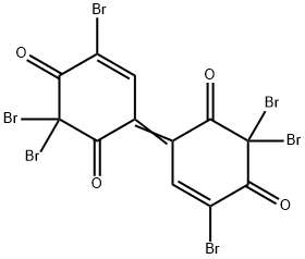 (Z)-3,3,5,3',3',5'-HEXABROMO-BICYCLOHEXYLIDENE-5,5'-DIENE-2,4,2',4'-TETRAONE Struktur