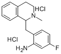 1-(2-Amino-4-fluorobenzyl)-2-methyl-1,2,3,4-tetrahydroisoquinoline dih ydrochloride Struktur