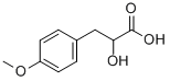 BENZENEPROPANOIC ACID, A-HYDROXY-4-METHOXY- Struktur