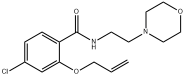 2-(Allyloxy)-4-chloro-N-(2-morpholinoethyl)benzamide Struktur