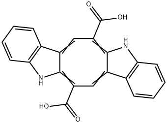 6,13-Dihydrodibenzo[b,i]phenazine-5,12-dicarboxylic acid Struktur