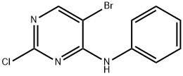 5-Bromo-2-chloro-N-phenyl-4-pyrimidinamine Struktur