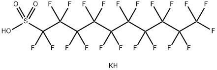 potassium henicosafluorodecanesulphonate Struktur