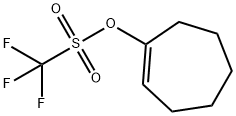 1-(trifluoromethylsulfonyloxy)cycloheptene Struktur