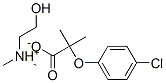 (2-hydroxyethyl)dimethylammonium 2-(4-chlorophenoxy)-2-methylpropionate Struktur