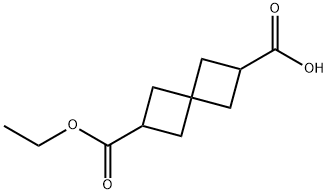 6-(Ethoxycarbonyl)spiro[3.3]heptane-2-carboxylic acid Struktur