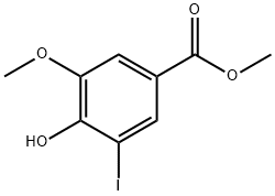 4-HYDROXY-3-IODO-5-METHOXYBENZOIC ACID METHYL ESTER Struktur