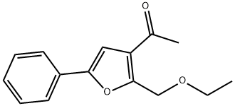 1-(2-(ETHOXYMETHYL)-5-PHENYLFURAN-3-YL)ETHANONE Struktur