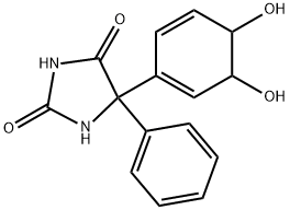 5-(3,4-dihydroxy-1,5-cyclohexadien-1-yl)-5-phenylhydantoin Struktur