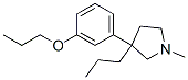 1-Methyl-3-(m-propoxyphenyl)-3-propylpyrrolidine Struktur