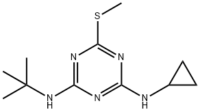 2-叔丁氨基-4-環(huán)丙氨基-6-甲硫基-s-三嗪 結(jié)構(gòu)式