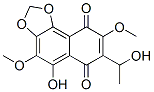 5-Hydroxy-7-(1-hydroxyethyl)-4,8-dimethoxynaphtho[1,2-d]-1,3-dioxole-6,9-dione Struktur