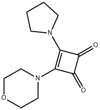 3-MORPHOLINO-4-TETRAHYDRO-1H-PYRROL-1-YLCYCLOBUT-3-ENE-1,2-DIONE Struktur