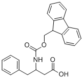 3-(9 H-FLUOREN-9-YLMETHOXYCARBONYLAMINO)-4-PHENYL-BUTYRIC ACID Struktur