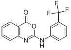 2-[3-(trifluoromethyl)anilino]-4H-3,1-benzoxazin-4-one Struktur