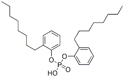 bis(octylphenyl) hydrogen phosphate Struktur