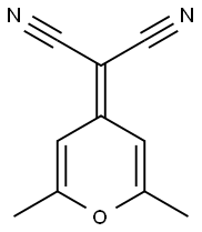 (2,6-Dimethyl-4H-pyran-4-ylidene)malononitrile Struktur