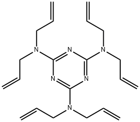 N,N,N',N',N'',N''-hexaallyl-1,3,5-triazine-2,4,6-triamine  Struktur