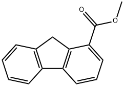 METHYL 1-FLUORENECARBOXYLATE Struktur