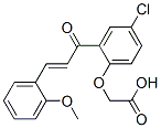 4-Chloro-2-[3-(o-methoxyphenyl)propenoyl]phenoxyacetic acid Struktur