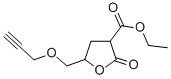 2-Oxo-5-(2-propynyloxymethyl)tetrahydrofuran-3-carboxylic acid ethyl ester Struktur