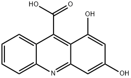 1,3-DIHYDROXY-9-ACRIDINECARBOXYLIC ACID Struktur