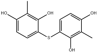 4,4'-thiobis[2-methylresorcinol] Struktur