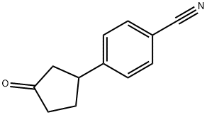 4-(3-OXOCYCLOPENTYL)BENZONITRILE Struktur