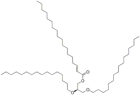 1,2-dihexadecyl-3-O-octadecenoyl-sn-glycerol Struktur