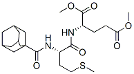 N-[N-(1-Adamantylcarbonyl)-L-methionyl]-L-glutamic acid dimethyl ester Struktur