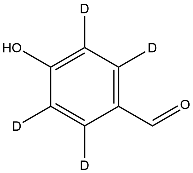 4-HYDROXYBENZALDEHYDE-2,3,5,6-D4 Struktur