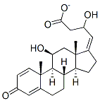 (17Z)-11beta,21-dihydroxypregna-1,4,17(20)-trien-3-one 21-acetate Struktur