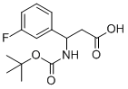 3-[(TERT-BUTOXYCARBONYL)AMINO]-3-(3-FLUOROPHENYL)PROPANOIC ACID price.