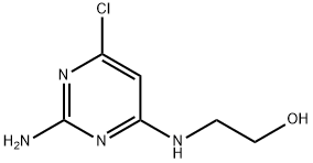 2-[(2-amino-6-chloro-4-pyrimidinyl)amino]ethanol(SALTDATA: FREE) Struktur