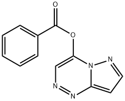 Benzoic acid pyrazolo[5,1-c][1,2,4]triazin-4-yl ester Struktur